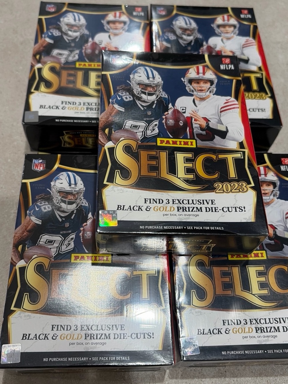 Panini Select 2023 NFL Blaster Boxes - Black & Gold